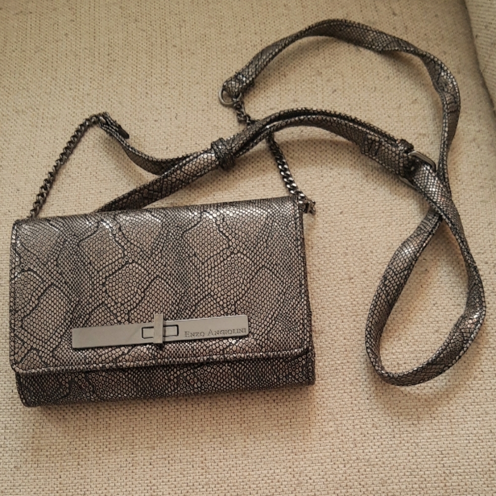 NOWT Enzo Angiolini Elegant Dark Silver  Small Bag